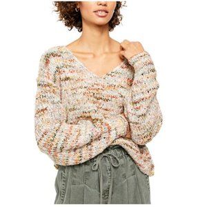 Free People Women's Highland V-Neck Knit Sweater